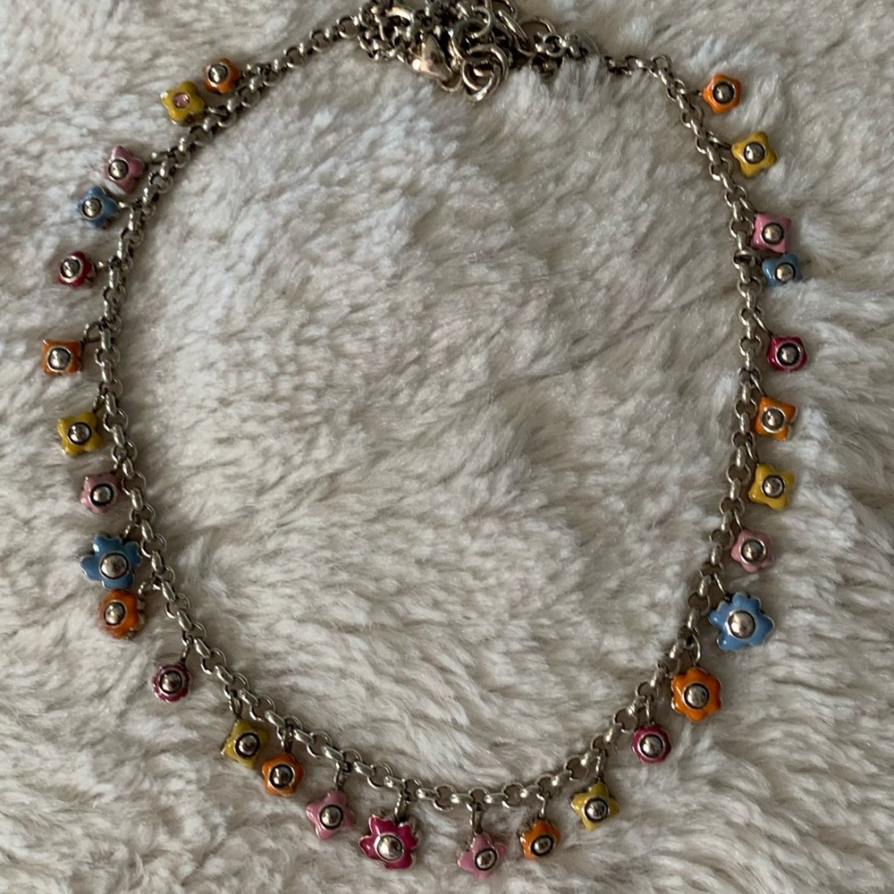 Brighton Adjustable Flower Necklace. EUC